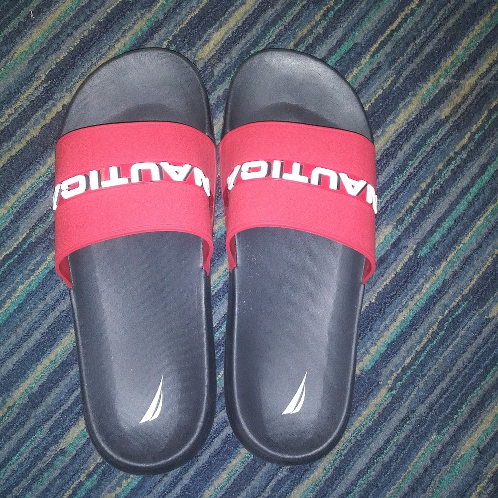 Mens Nautica Summer Slides Size 10